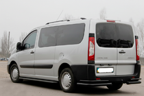 Citroen Jumpy 2007–2017 гг. Задние углы Double Black (2 шт., нерж. сталь) фото 3