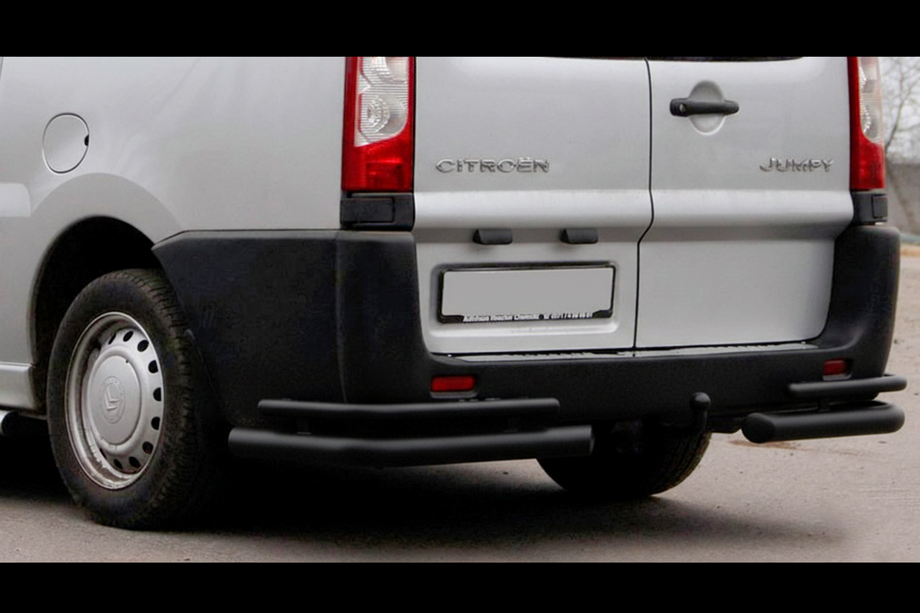 Citroen Jumpy 2007–2017 гг. Задние углы Double Black (2 шт., нерж. сталь) Image