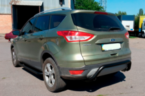 Ford Kuga/Escape 2013-2019 гг. Задняя дуга AK007 Черная (нерж. сталь) фото 2