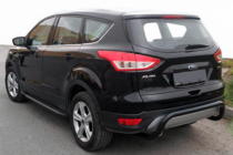 Ford Kuga/Escape 2013-2019 гг. Задняя дуга AK007 Черная (нерж. сталь) фото 5