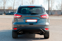 Ford Kuga/Escape 2013-2019 гг. Задняя дуга AK007 Черная (нерж. сталь) фото 7