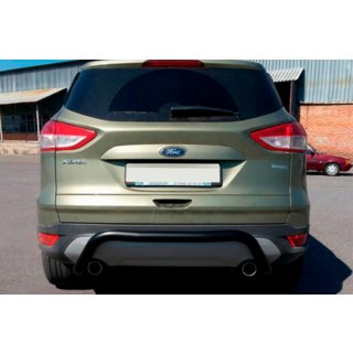 Задняя дуга AK007 Черная (нерж. сталь) Ford Kuga/Escape 2013-2019 гг. фото 4
