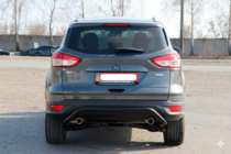 Ford Kuga 2008-2013 гг. Задняя дуга AK007 Черная (нерж. сталь) фото 6