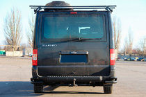Ford Transit 2000–2014 гг. Задние Углы AK003-Double Black (Нержавейка) фото 3