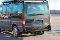 Ford Transit 2000–2014 гг. Задние Углы AK003-Double Black (Нержавейка) фото 2