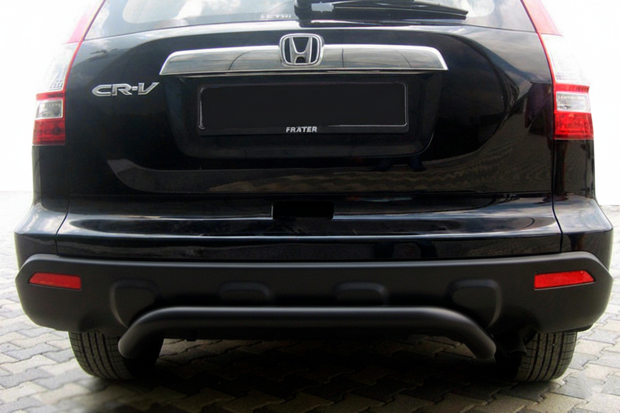 Задня дуга AK007 Black (нерж.) для Honda CRV 2007-2011 рр