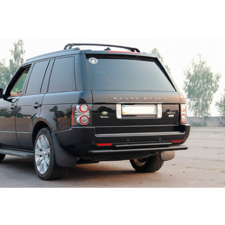 Задняя двойная дуга AK002 Черная (нержавеющая сталь) фото 1