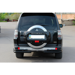 Задняя двойная дуга AK003 Черная (нерж. сталь) фото 3