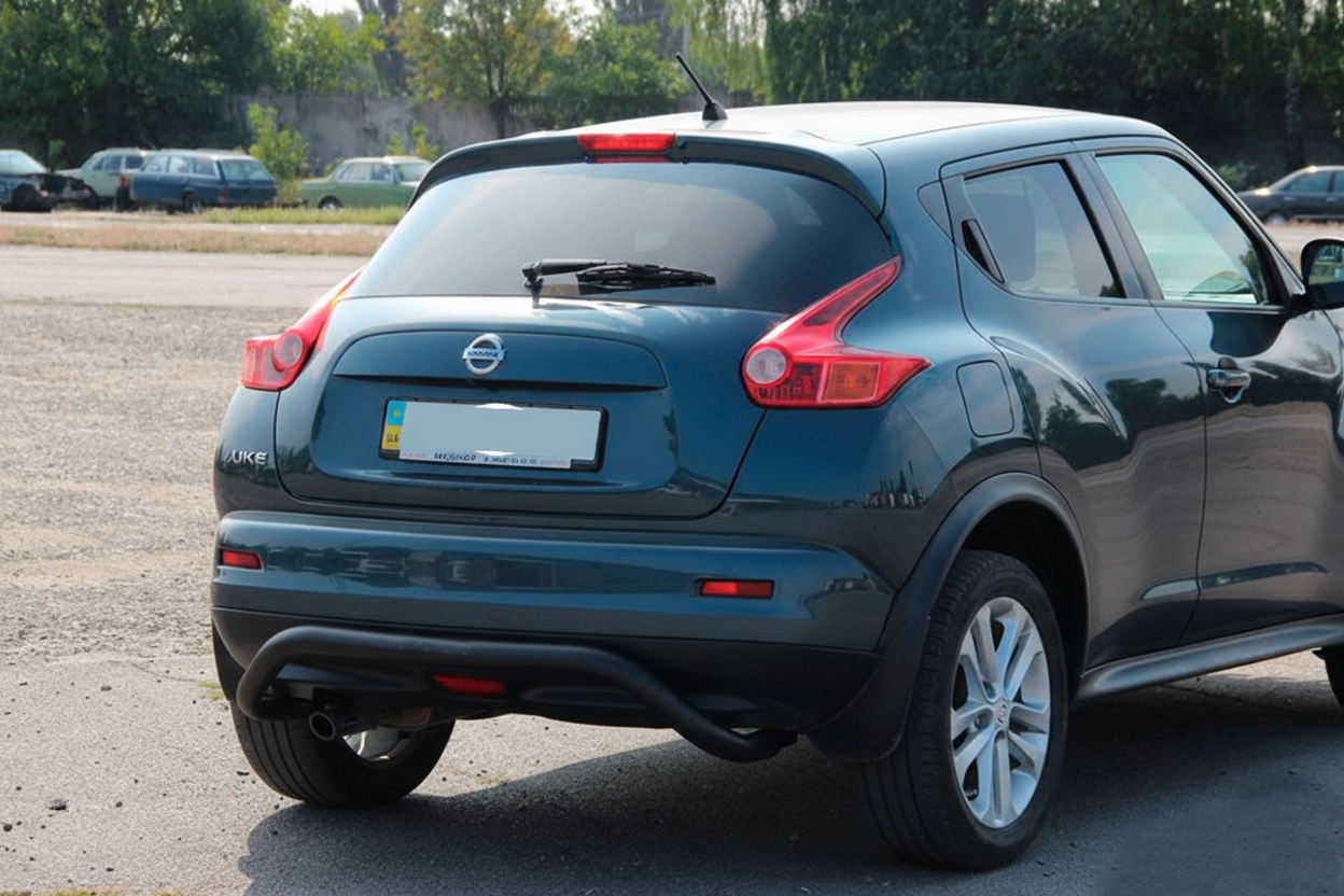 Задня дуга AK007 Black (нерж) для Nissan Juke 2010-2019 рр