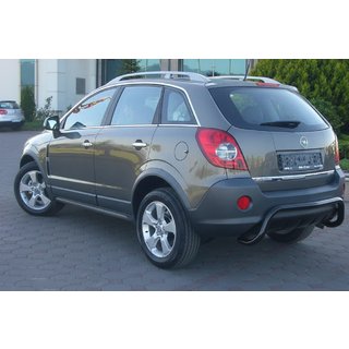 Задняя дуга AK007-1 Черная (нерж. сталь) Opel Antara 2006-2017 гг. фото 3