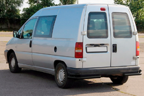 Fiat Scudo 1996-2007 гг. Задние двойные уголки AK003 Double Black (нерж) фото 4