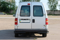 Fiat Scudo 1996-2007 гг. Задние двойные уголки AK003 Double Black (нерж) фото 3