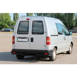 Задние двойные уголки AK003 Double Black (нерж) фото 2