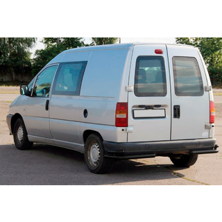 Задние двойные уголки AK003 Double Black (нерж) Peugeot Expert 1995-2007 гг. фото 3