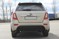 Lifan X60 2011- гг. Задняя дуга AK007 Черная фото 1