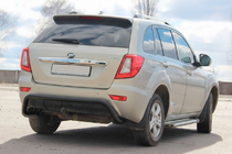 Lifan X60 2011- гг. Задняя дуга AK007 Черная фото 2