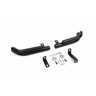 Задние двойные угловые дуги AK003 Double Black (нерж. сталь) Hyundai Santa Fe 2 2006-2012 гг. фото 2
