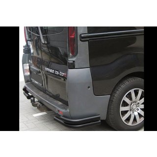Задние Углы AK003-Двойные Black (Нержавейка) Nissan Primastar 2002-2014 гг. фото 3
