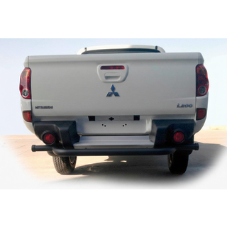 Задняя защита AK007 Черная (нержавейка)