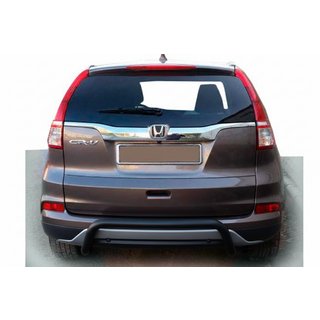 Задняя дуга AK007 Black (2016-2019, нержавейка) Honda CRV 2017-2022 гг.