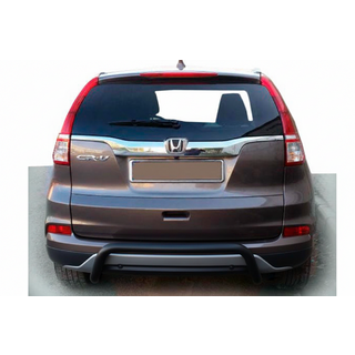 Задняя дуга AK007 Black (2016-2019, нержавейка) Honda CRV 2017-2022 гг.