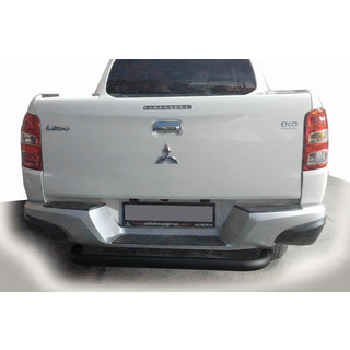 Задняя защита AK007 Черная (нержавейка)