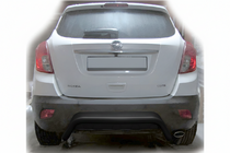 Opel Antara 2006-2017 гг. Задняя дуга AK007-2 Черная (нерж. сталь) фото 1