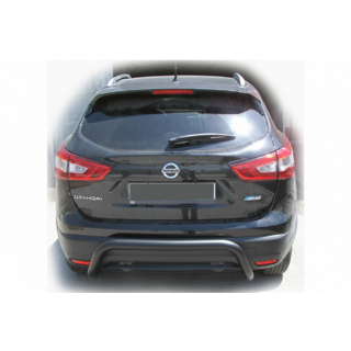 Задняя дуга AK007-2 Черная (нержавейка)