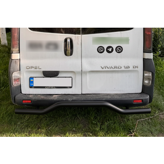 Задняя защита AK006 Черный (нерж. сталь) фото 4