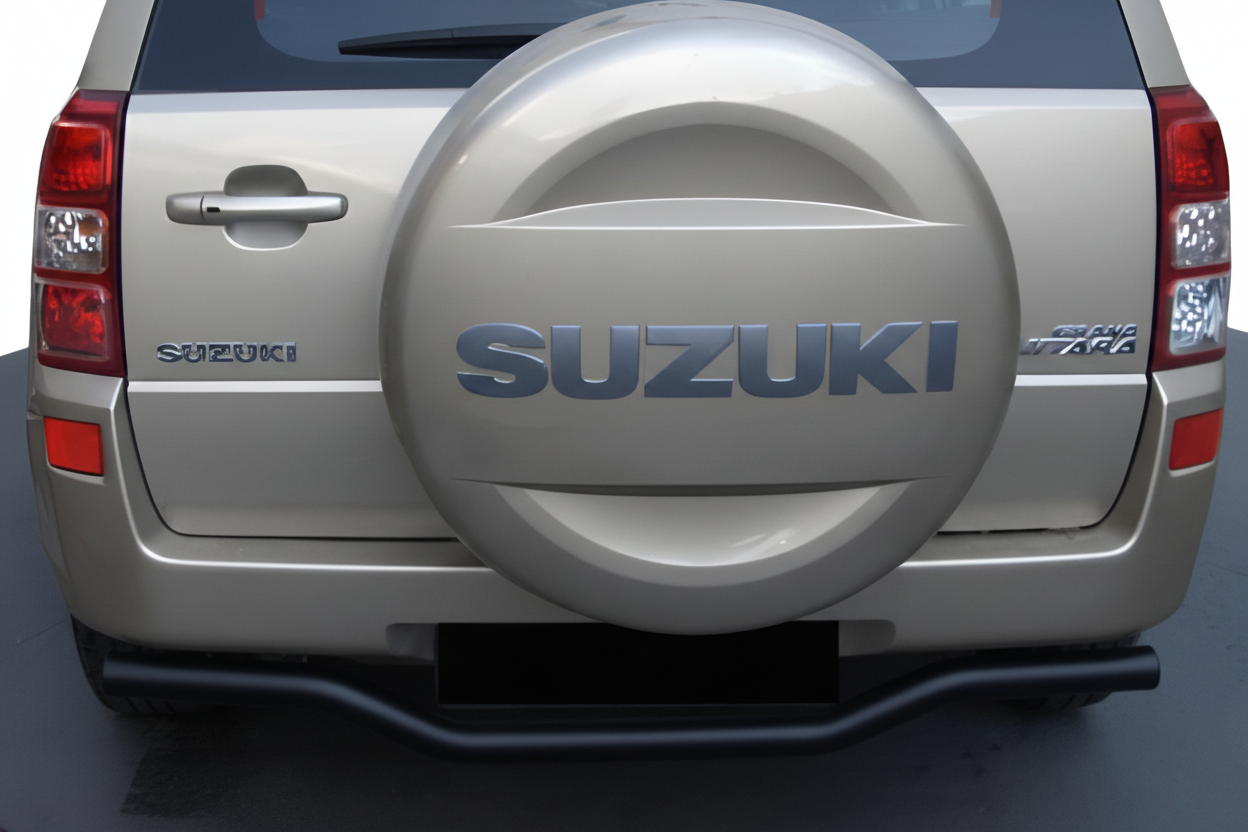 Задній захист AK005-1 Black (нерж) для Suzuki Grand Vitara 2005-2017 рр