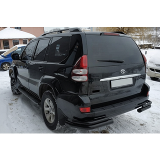 Задние Двойные Дуги AK003-2 Черные (2 шт., Нержавейка) фото 3