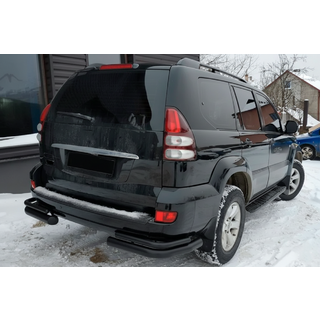 Задние Двойные Дуги AK003-2 Черные (2 шт., Нержавейка) фото 1