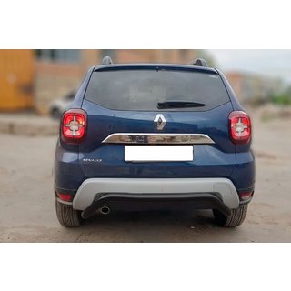 Задняя защита AK007 Черная (нерж. сталь) Dacia Duster 2018-2024 гг. фото 2