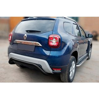 Задняя защита AK007 Черная (нерж. сталь) Dacia Duster 2018-2024 гг. фото 3