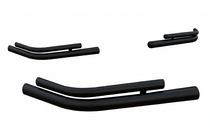 Volkswagen Caddy 2004-2010 гг. Задние двойные уголки AK003-double Черный (2 шт., нержавейка) фото 1