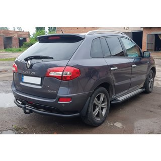 Задняя дуга AK002-1 Черная (нерж. сталь) Renault Koleos 2008-2016 гг. фото 2