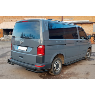 Задние угловые дуги AK003-Double Black (2 шт., нерж. сталь) фото 4