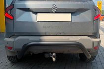 Renault Duster 2024- гг. Задняя защита AK007 Черная (нерж. сталь) фото 4