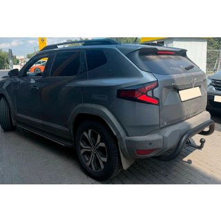 Задняя защита AK007 Черная (нерж. сталь) Dacia Duster 2024- гг. фото 2
