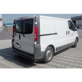Задняя защита AK005 Черный (нерж. сталь) Nissan Primastar 2002-2014 гг. фото 1