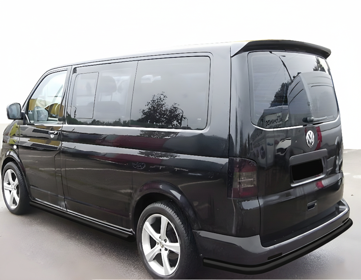 Задня дуга кутова AK005 Black (нерж) для Volkswagen T5 2010-2015 рр