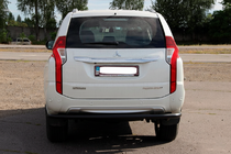 Mitsubishi Pajero Sport 2015- гг. Задняя защита AK005 Черный (нерж. сталь) фото 6