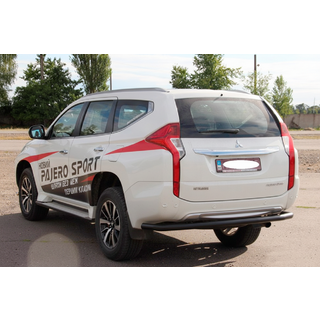 Задняя защита AK005 Черный (нерж. сталь) фото 2