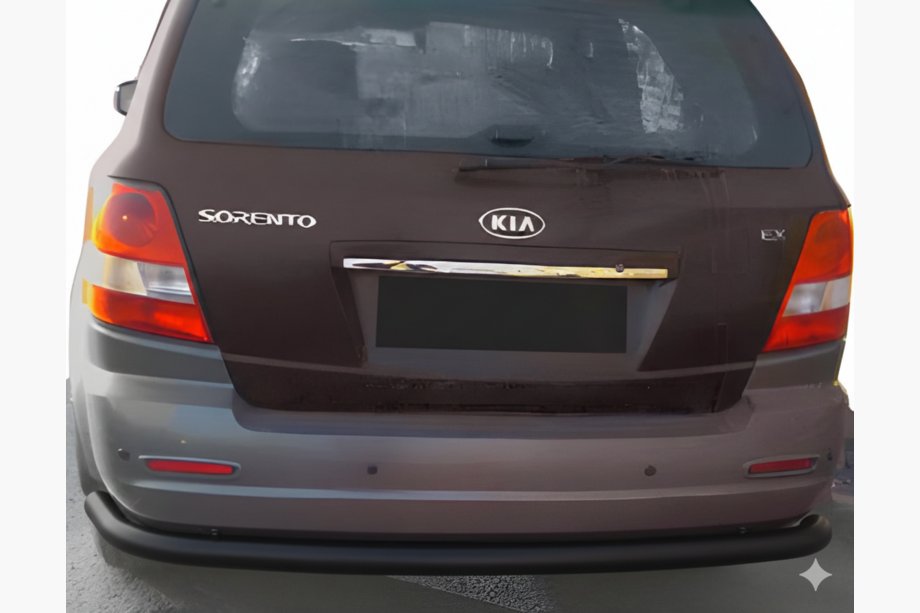 Kia Sorento I BL 2002-2009 гг. Задняя дуга AK005 Черная (нерж. сталь) Фото 2