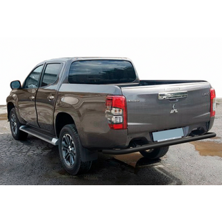 Задняя защита AK005 Черный (нерж. сталь) Fiat Fullback 2016- гг. фото 1