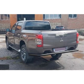 Задняя защита AK005 Черный (нерж. сталь) Fiat Fullback 2016- гг. фото 2