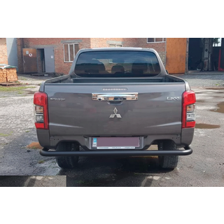 Задняя защита AK005 Черный (нерж. сталь) Fiat Fullback 2016- гг. фото 3