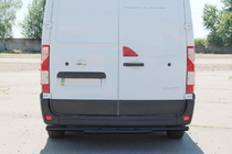 Nissan NV400 2010-2024 гг. Задняя дуга AK011 Черная (нерж.) фото 4