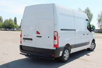 Nissan NV400 2010-2024 гг. Задняя дуга AK011 Черная (нерж.) фото 2