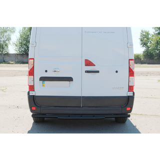 Задняя дуга AK011 Черная (нерж.) Nissan NV400 2010-2024 гг. фото 4